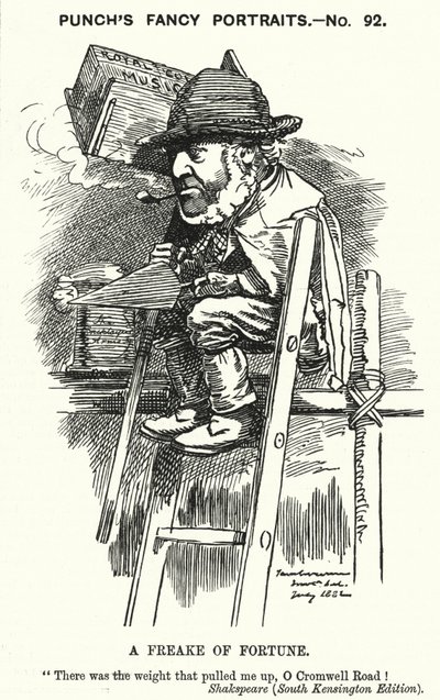 Punch cartoon: Sir Charles James Freake od Edward Linley (after) Sambourne