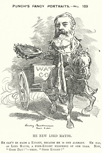 Punch karikatura: Sir Robert Fowler od Edward Linley (after) Sambourne