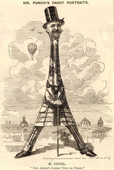 "" (Alexandre) Gustave Eiffel (1832-1923) francouzský stavební inženýr od Edward Linley Sambourne