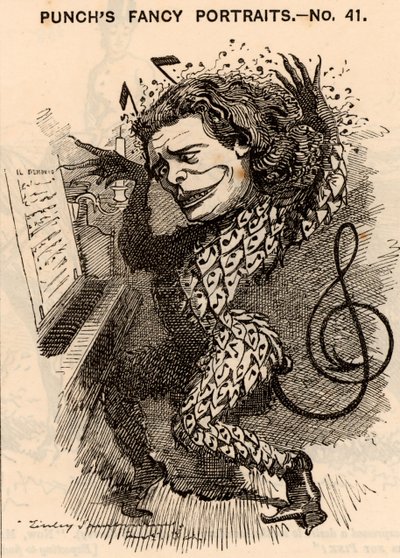 Anton Rubenstein (1829-1894) od Edward Linley Sambourne