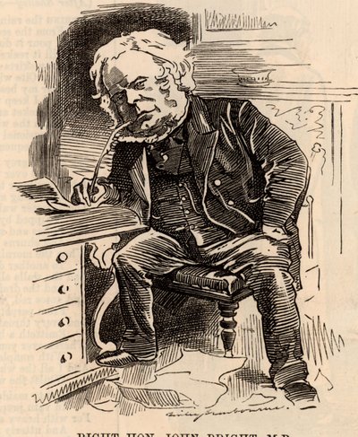 Karikatura Johna Brighta od Edward Linley Sambourne