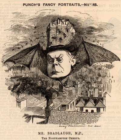 Charles Bradlaugh (1833-1891) od Edward Linley Sambourne