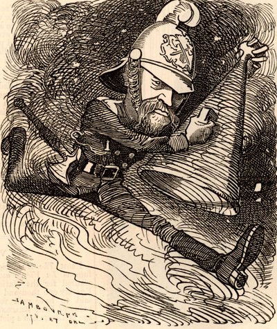 Eyre Massey Shaw (1830-1908) od Edward Linley Sambourne