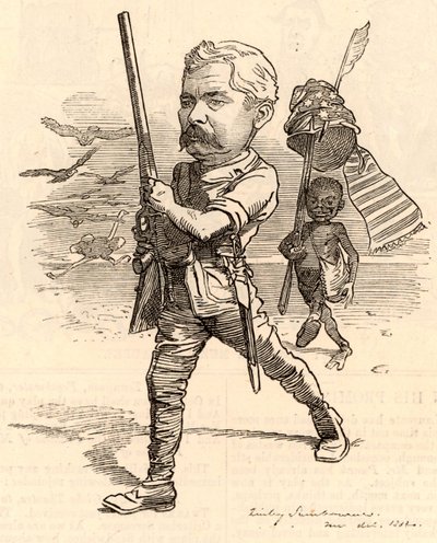 Ilustrace s Henry Morton Stanley od Edward Linley Sambourne