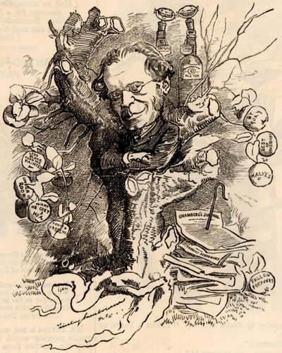 Portrét Jamese Payna od Edward Linley Sambourne