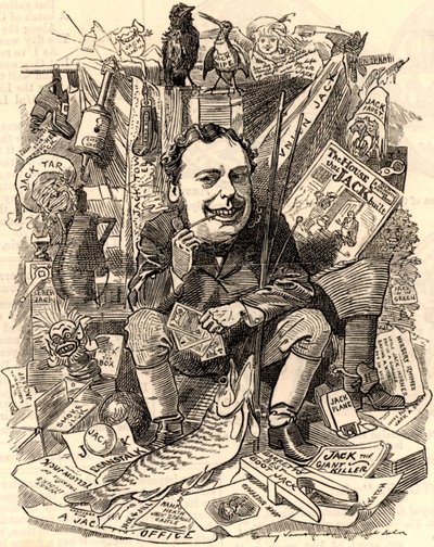 Portrét Johna Holkera od Edward Linley Sambourne