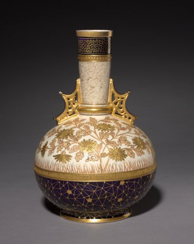 Váza, vyrobená Faience Manufacturing Company, USA, cca 1884-1887 od Edward Lycett
