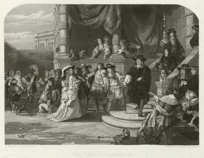 Pád Clarendonu od Edward Matthew after Ward