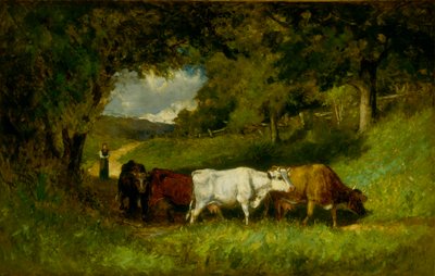 Hnát krávy domů od Edward Mitchell Bannister