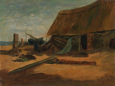 Rybářské boudy od Edward Mitchell Bannister