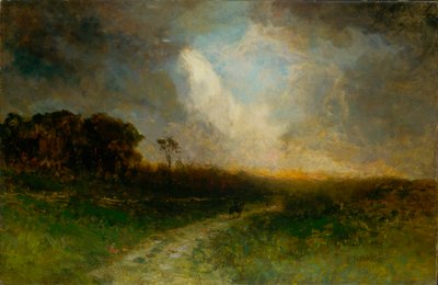 Bez názvu (krajina, muž na koni) od Edward Mitchell Bannister