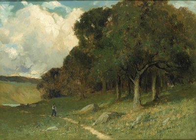 Bez názvu (muž na cestě se stromy v pozadí) od Edward Mitchell Bannister