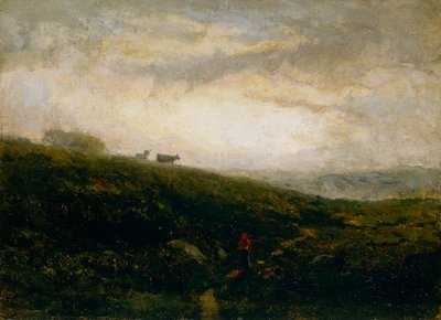 Krávy bez názvu sestupují z kopce, 1881. od Edward Mitchell Bannister