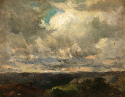 Krajina bez názvu, zatažená obloha. od Edward Mitchell Bannister
