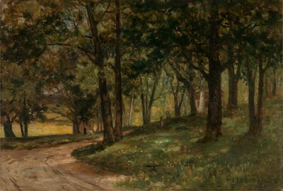 Krajina bez názvu se stromy, n.d. od Edward Mitchell Bannister