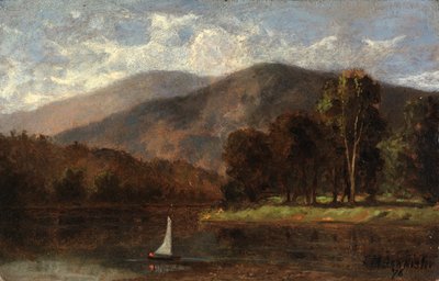 Plachetnice na řece bez názvu, 1876. od Edward Mitchell Bannister