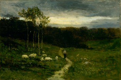 Žena kráčí po cestě, 1882. od Edward Mitchell Bannister