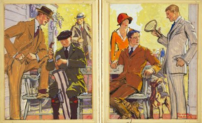 Reklama na Hart, Schaffner & Marx Clothes, pub. 1900 od Edward Penfield