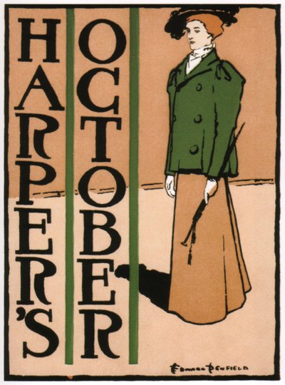 Harpers, říjen 1895 od Edward Penfield