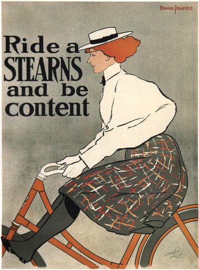 Ride a Stearns, 1896 od Edward Penfield