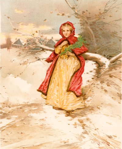 Koloniální Červená Karkulka od Edward Percy Moran