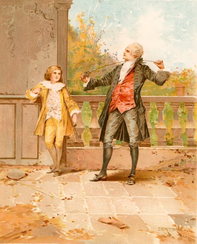 Lekce šermu od Edward Percy Moran