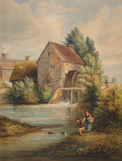 Vodní mlýn ve Warwickshire od Edward Pretty