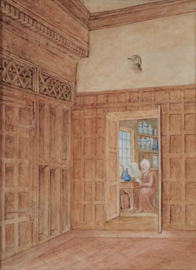 Roh Velké síně ukazuje ordinaci Dr. Charlese od Edward Pretty