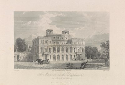 Sídlo v Deepdene. Sídlo Henry Thomas Hope, Esq. od Edward Radclyffe