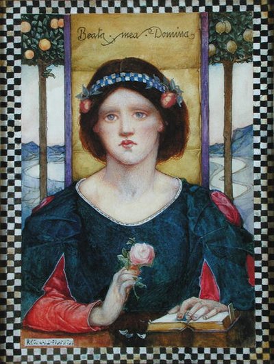 Beata Mea Domina (akvarel a pastel na papíře) od Edward Reginald Frampton