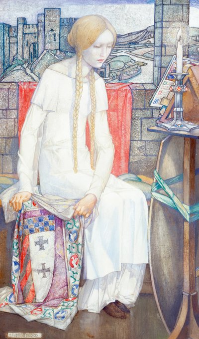 Elaine, 1921 od Edward Reginald Frampton