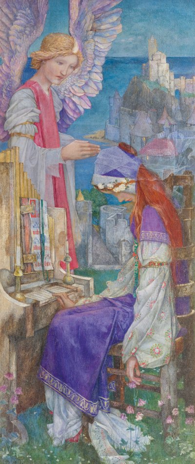 Svatá Cecílie (olej na plátně) od Edward Reginald Frampton