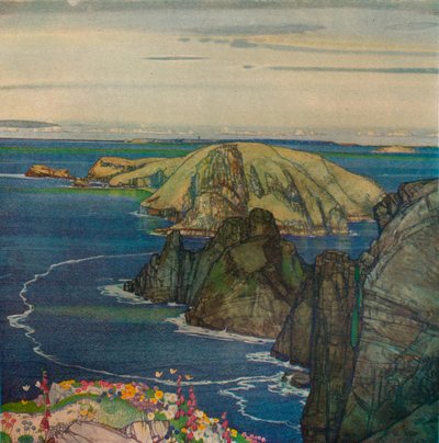 Ostrov Brecqhou, Off Sark, c1921 od Edward Reginald Frampton