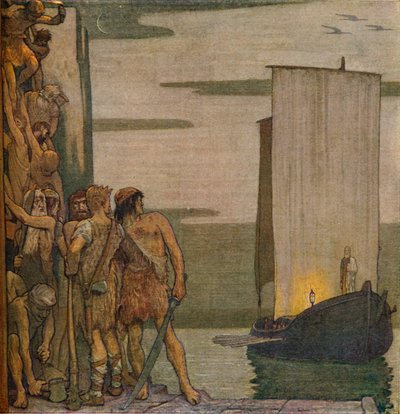 Přistání svatého Patrika v Irsku, c1912, 1914 od Edward Reginald Frampton