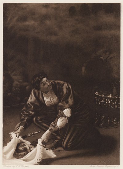 Il Pecorone: Den IX, román I, The Master Thief (litho) od Edward Robert Hughes