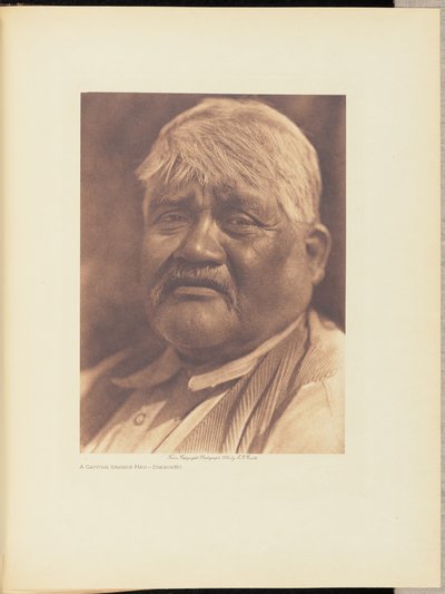 Kapitán Big Man - Diegueño od Edward S. Curtis