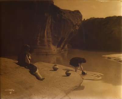 U Staré studny Acoma od Edward S. Curtis