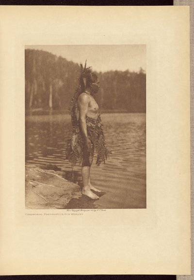 Obřadní příprava na lov velryb od Edward S. Curtis
