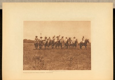 Taneční přehlídka Chiefs in the Sun - Cheyenne od Edward S. Curtis