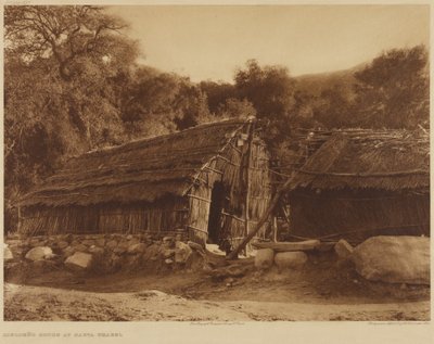 Dům Diegueño v Santa Ysabel od Edward S. Curtis