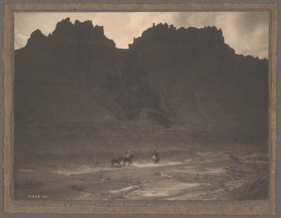 Ve stínu útesu od Edward S. Curtis
