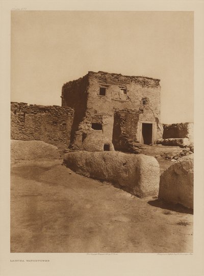 Strážní věž Laguna od Edward S. Curtis
