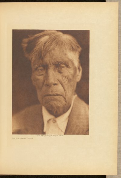 Starý Bob - Tachi Yokuts od Edward S. Curtis