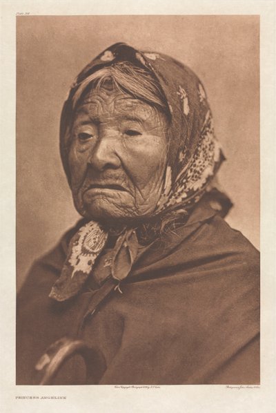 Portfolio IX, deska 314: Princezna Angeline od Edward S. Curtis