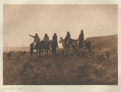 Portfolio I, deska 19: Ztracená stezka - Apači od Edward S. Curtis