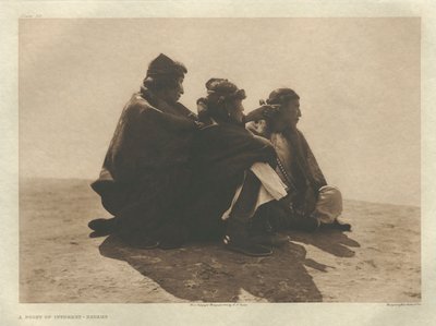 Portfolio I, deska 36: A Point of Interest-Navaho od Edward S. Curtis