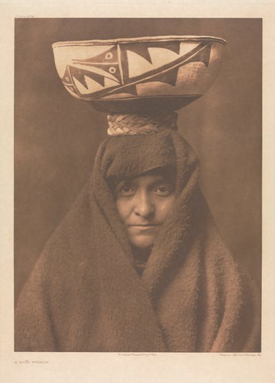 Portfolio XVII, deska 614: Žena Zuñi od Edward S. Curtis
