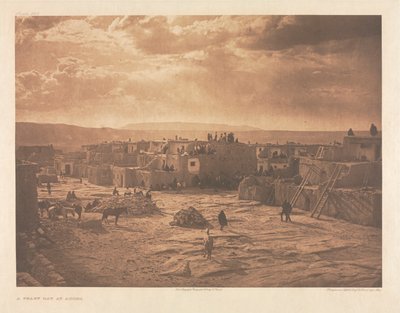 Portfolio XVI, deska 565: Svátek v Acomě od Edward S. Curtis