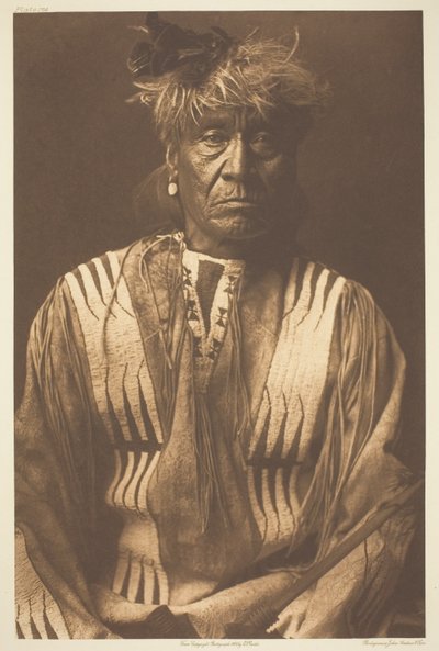 Červený bič - Atsina od Edward S. Curtis