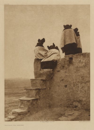 Sledování tanečníků od Edward S. Curtis